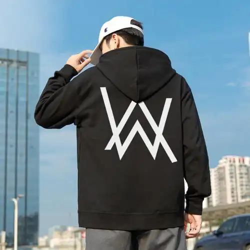 艾伦沃克卫衣男连帽秋冬加绒faded同款艾兰沃克外套alanwalker