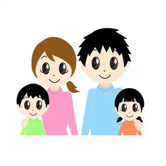 免费矢量剪贴画类似的家族:a_子供fs