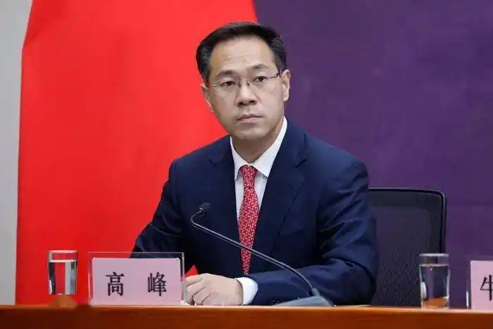 商务部办公厅副主任,新闻发言人高峰