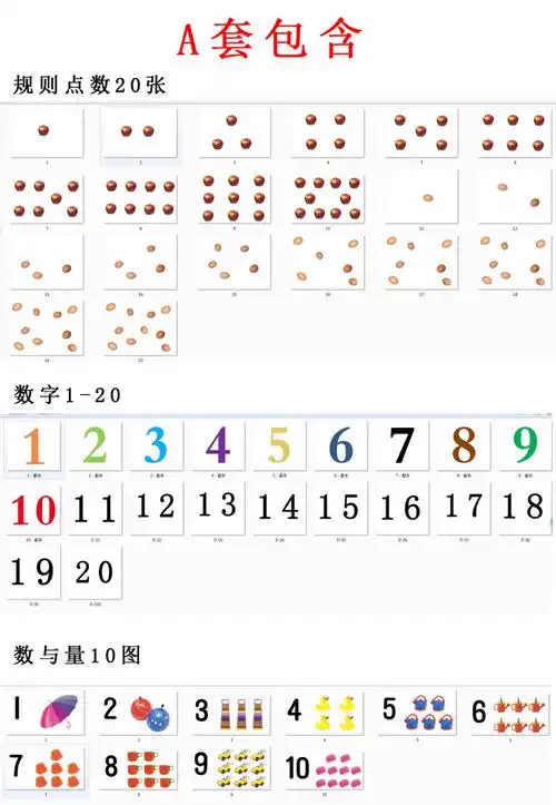 数字数量点数配对卡片儿童早教自闭症康复训练玩具挂图
