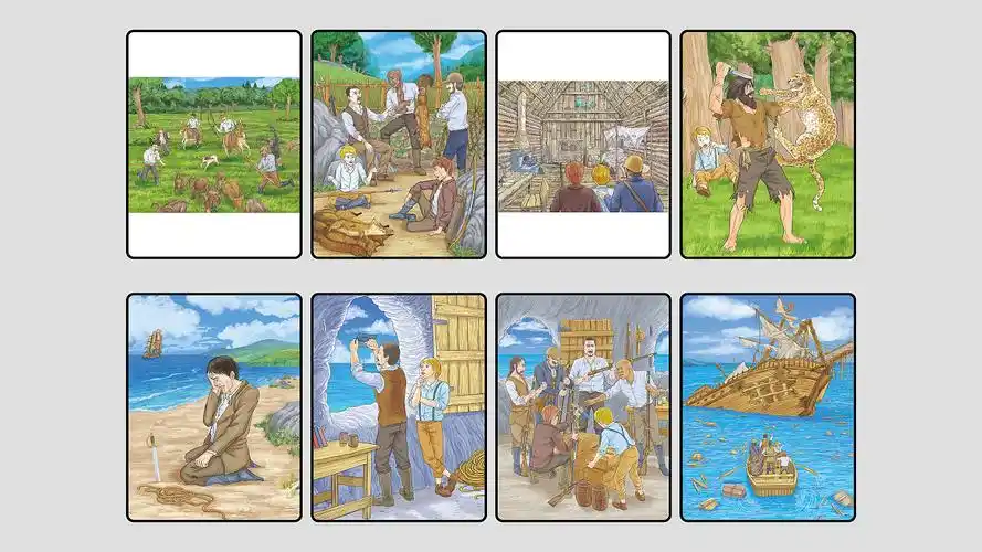 《神秘岛》插画