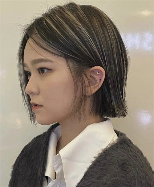 高光挑染波波头 短发上个色更酷_波波发型 - 美发站