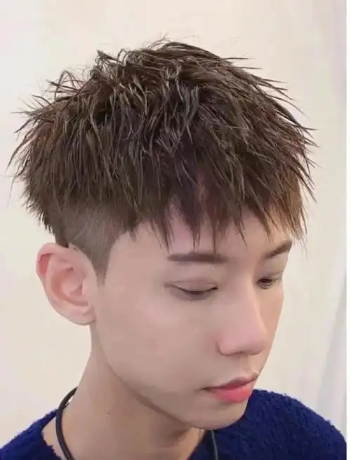 新年男士烫发锡纸烫