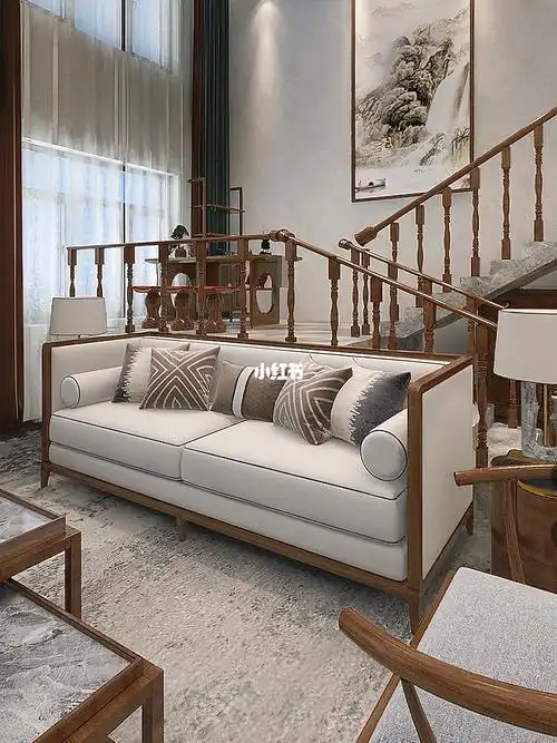 新中式沙发组合客厅家具现在简约布艺沙发