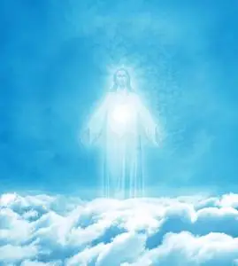 祈祷天堂天堂里的耶稣基督照片