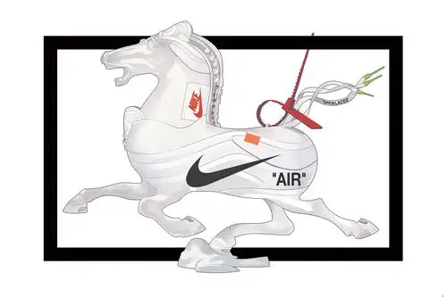 每一张都是壁纸系列!virgil abloh x nike主题插画超酷!