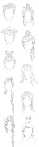 插画教程|古风发型怎么画?以及各种发型参考|发型|造型|古装_新浪新闻