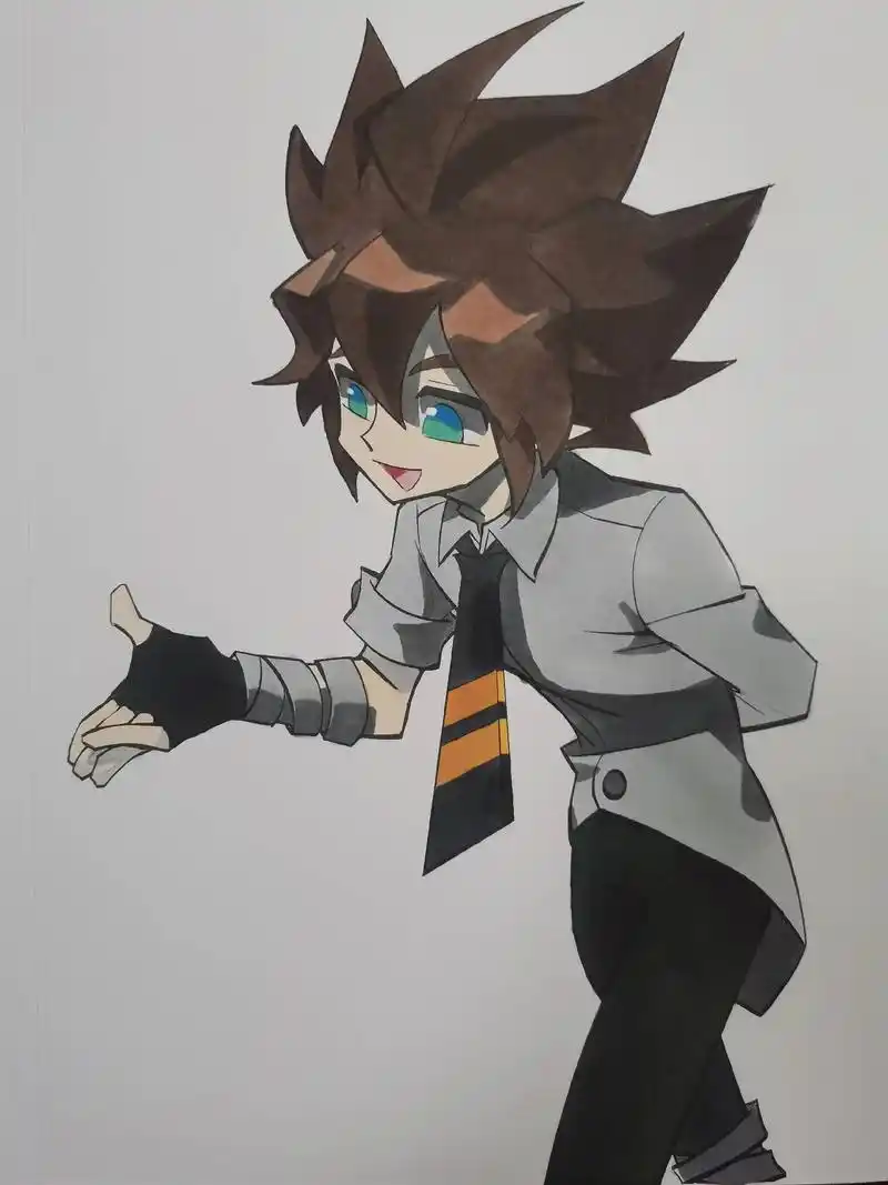 今日份作品分享:#爱画画的孩子 #手绘动漫人物 #帅就完事了 - 抖音