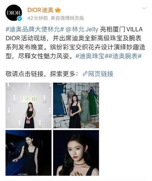 迪奥品牌大使林允