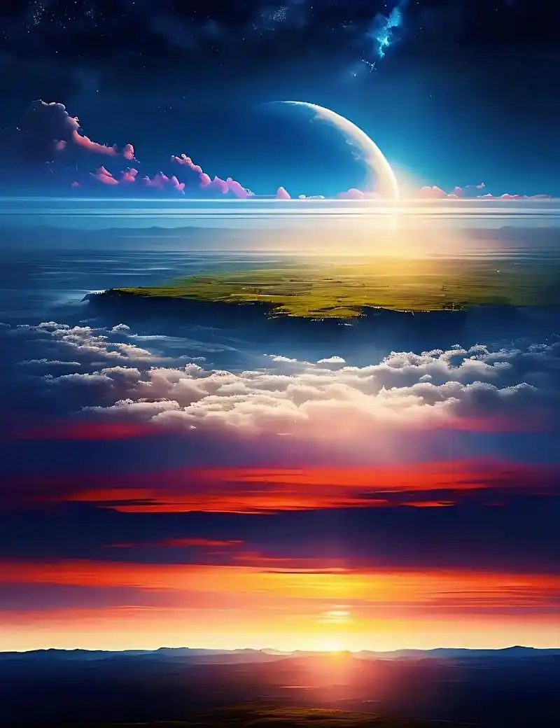 愿你每天好心情! 今日青山是背景,云朵天空才是主角00 #治 - 抖音