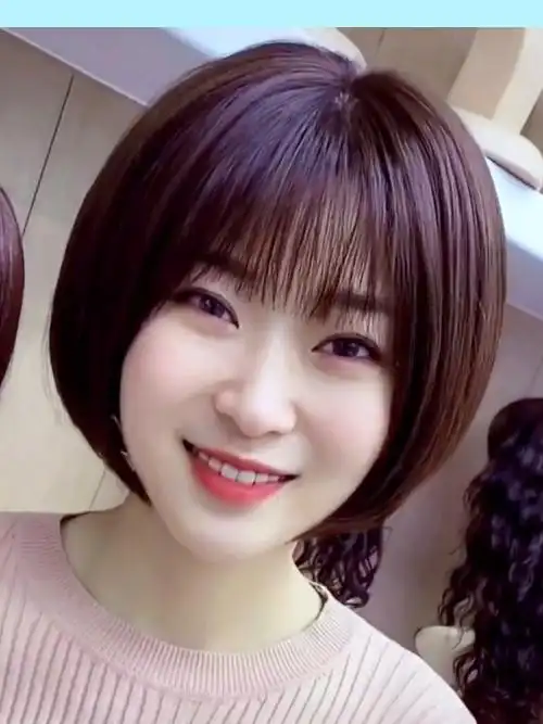 网络爆款波波头发型