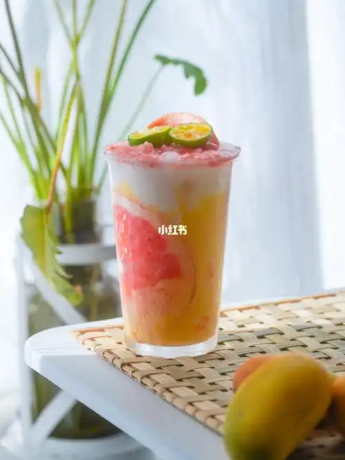 芒果西柚酸奶冰06恰一口就是夏天