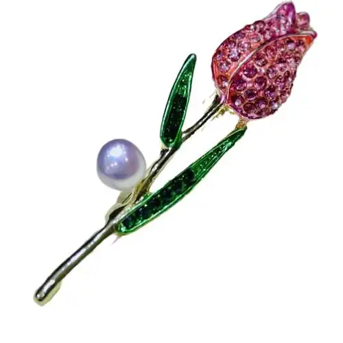 批发淡水珍珠胸针 精致服装佩饰 各种款式图案 直播送礼 混批