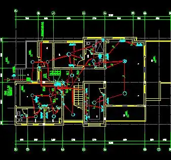 双拼叠加四层别墅水电设计图纸免费下载 - 电气图纸 - 土木工程网