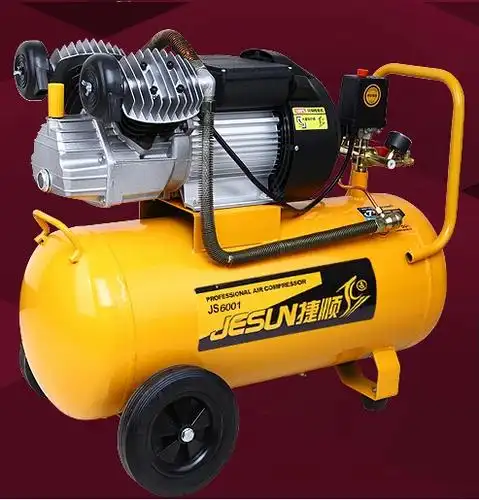 捷顺空压机双缸用油款小型空气压缩机家用木工喷漆牙科气泵便携式