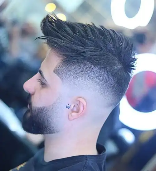 三,欧美飞机头发型,打造时髦的绅士范