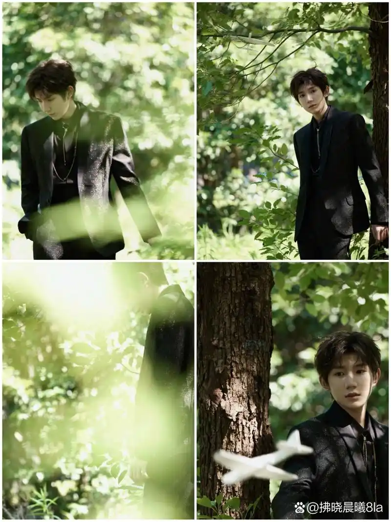 草地上的黑西装王子🤴