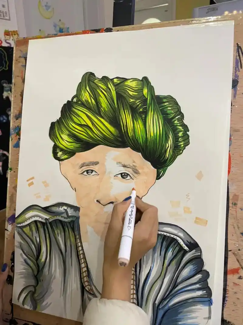 彩铅头像练起来呀#肖像画 #原创绘画 #想画就画 #一起学画 - 抖音