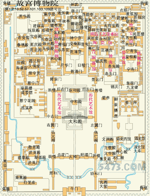 想去故宫旅游,谁有故宫的地图,或是电子图都中