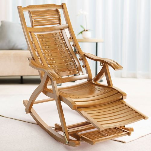 摇摇椅 午休折叠摇摇椅厂家 午休折叠休闲家用加长搁脚摇摇椅