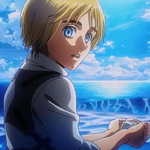 三笠阿克曼和阿尔敏,真正的战友可以以把后背交付给对方,动漫头像壁纸