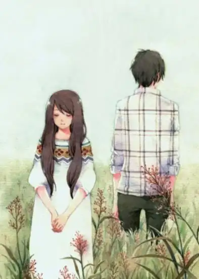 分手背靠背走的图片