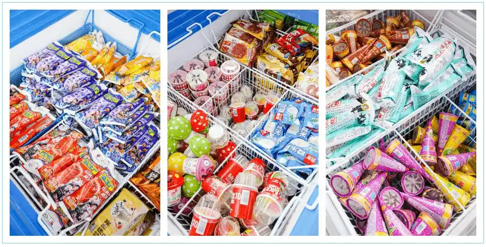 冰柜塞的满满当当,瞬间被治愈这里的雪糕种类应有尽有在这里都能一站