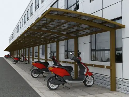 铝合金车棚价格与车棚设计造型也有一定的关系,由于铝合金车棚目前