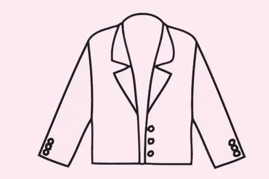 男士西装简笔画