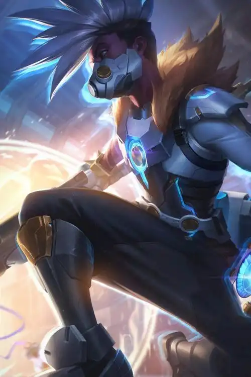 英雄联盟lol时间刺客艾克未来战士皮肤原画