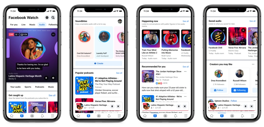 facebook正式上线音频中心音频社交还没凉