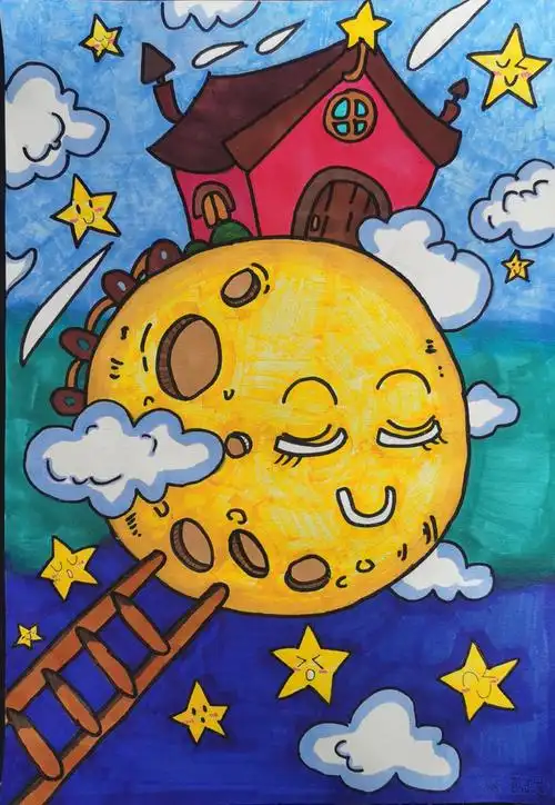 幸福生活节节高网上儿童画征集展示活动---中国文明网