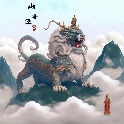 山海经神兽之貔貅寓意招财聚宝