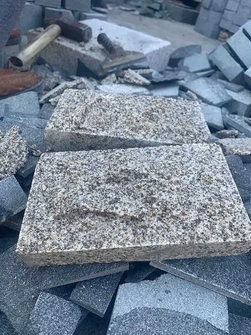 自然面黄金麻石材