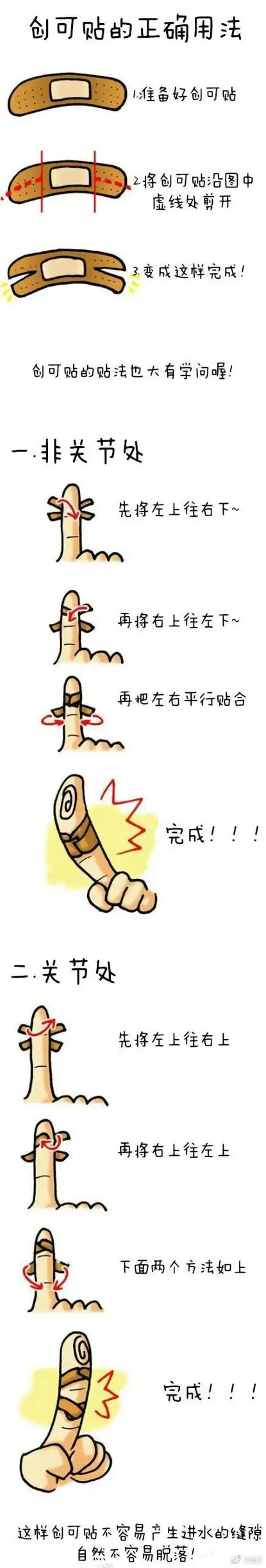 你知道创可贴的正确用法吗?