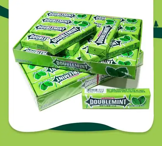 绿箭口香糖5片装薄荷味100片270g箭牌条装20条超市同款盒装包邮