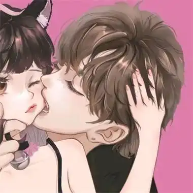 超萌版动漫情侣头像两张一组高清qq好看的情头图片