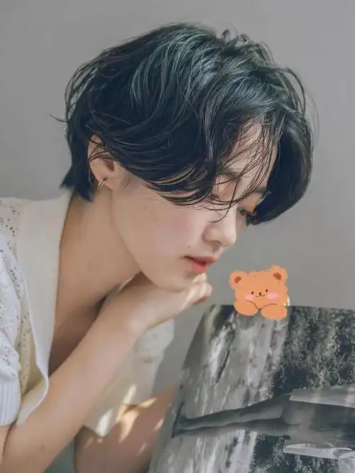 超a短发烫发元气满满减龄小酷短发