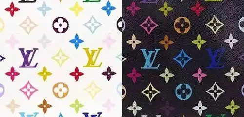 大师村上隆共同设计的三彩系列,用33种色彩重新演绎了lv经典的老花,有