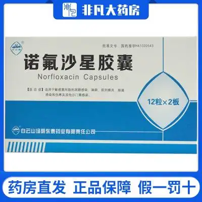白云峰 诺氟沙星胶囊 0.