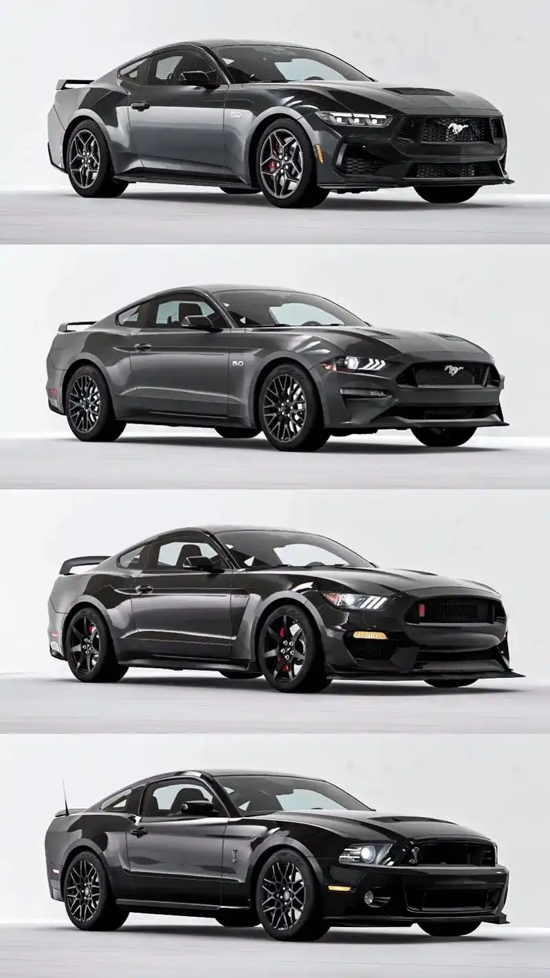 "平民跑车#野马 进化史"#野马mustang #福特野马 - 抖音