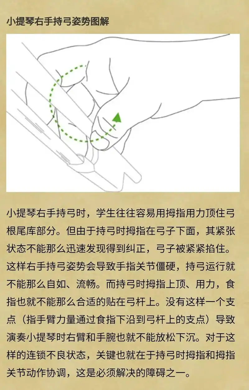 一起练琴 小提琴右手持弓姿势图解来啦.来一起学习下.#小提 - 抖音