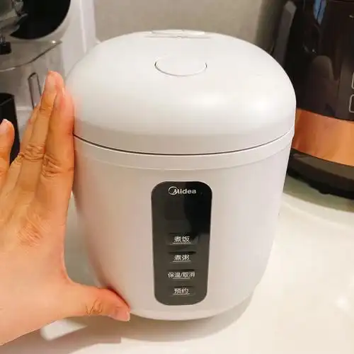 美的1人电饭煲小宿舍多功能煮粥蒸米0.8升家用智能单人预约型饭锅