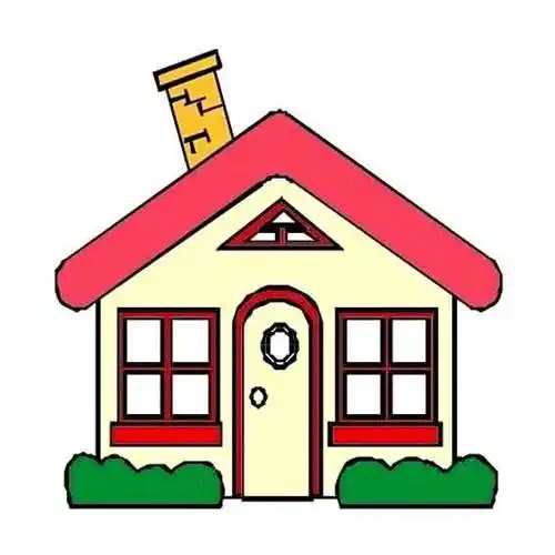 房子彩色简笔画图片