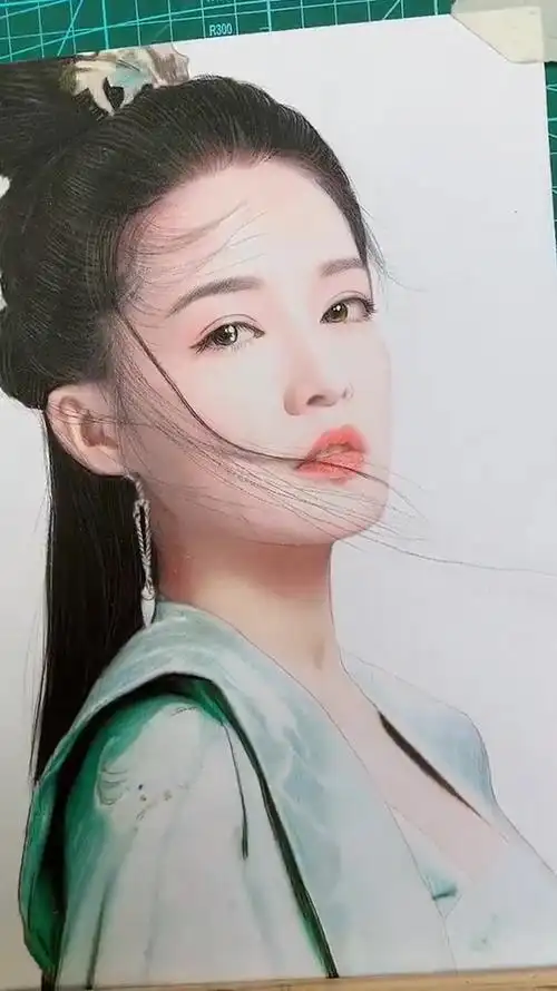 手绘完善李沁画像,真的好美啊