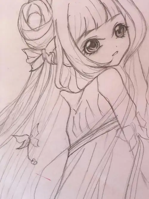 手绘临摹动漫人物