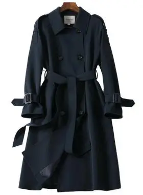 2022春秋新款女装chic英伦休闲风衣