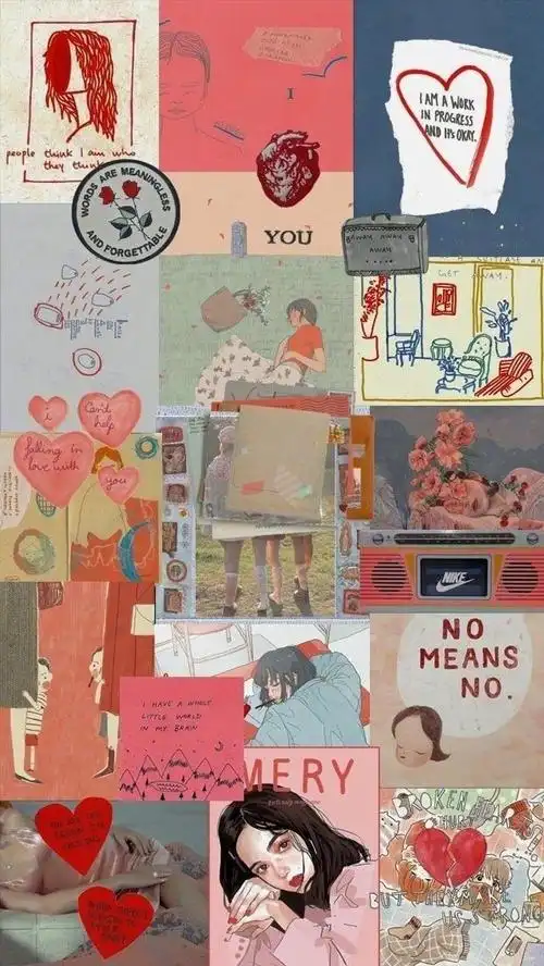 壁纸 杂图 ins 拼接 可爱壁纸 少女心壁纸