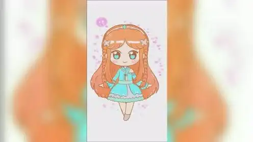 斗罗宁荣荣 卡通简笔画 画画教程 q版宁荣荣