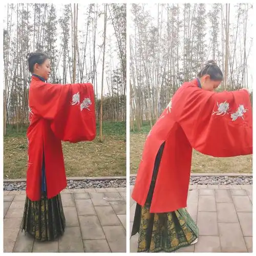 时揖礼可做同辈之间的礼仪,行礼时,手可平于胸前,鞠躬后应和对方同时